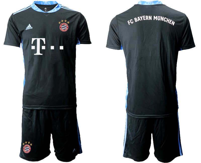 Men 2020-2021 club Bayern Munich black goalkeeper Soccer Jerseys->->Soccer Club Jersey
